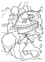 A coloring page of ice age